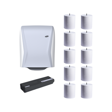 Set Handtuchpapier & Spender hybrid white