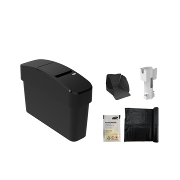 Set Hygieneabfallbehälter S analog black & Zubehör