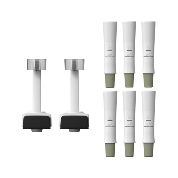 Set Körperlotion & Spender white