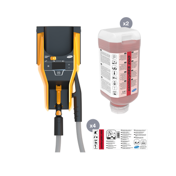 Set desinfizierender Sanitärreiniger & Dosiergerät